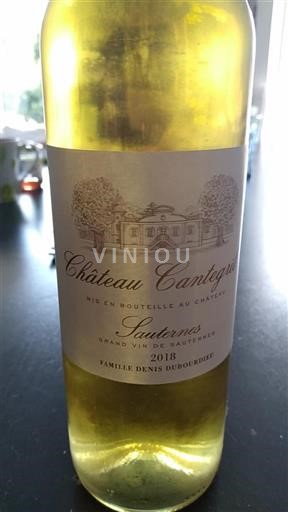 Bordeaux Sauternes Château Cantegril 2018
