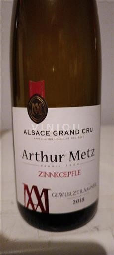 Alsácia Alsácia Grand Cru Grand Cru Arthur Metz Zinnkoepfle 2018
