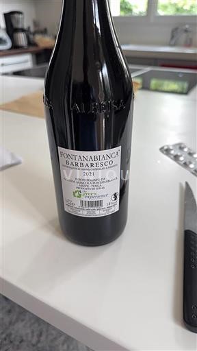 Piémont Barbaresco Fontanabianca Barbaresco 2021