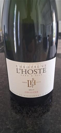 Champagne Šampanské Champagne L'Hoste Origine Neročník