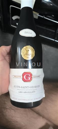 Borgoña Nuits-Saint-Georges Philippe Gavignet Les Argillats 2014