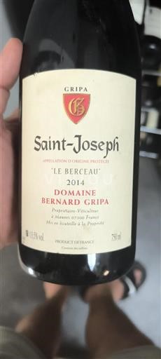 Rhônevallei Saint-Joseph Domaine Bernard Gripa Le Berceau 2014