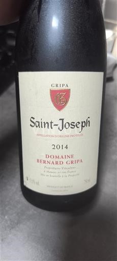 Valle del Rodano Saint-Joseph Domaine Bernard Gripa 2014