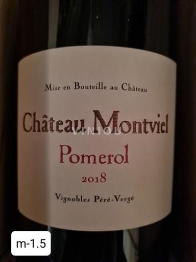 Bordeaux Pomerol Château Montviel 2018