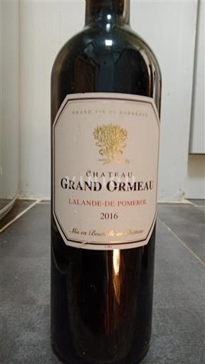 Bordeaux Lalande-de-pomerol Château Grand Ormeau 2016