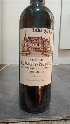 Bordeaux Haut-Médoc Cru Bourgeois Supérieur Château Clément-Pichon 2018