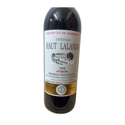 Bordeaux Côtes-de-blaye Château Haut Lalande 2008
