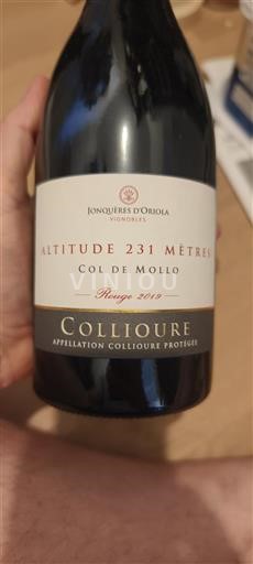 Roussillon Collioure Jonquères Oriola Altitude 231 Mètres Col de Mollo 2019