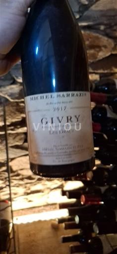 Vin Rouge sec Les Dracy Michel Sarrazin 2017 France Bourgogne Givry AOC