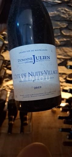 Borgogna Côte de Nuits Villages Domaine Julien Gérard & Fils Armand 2019