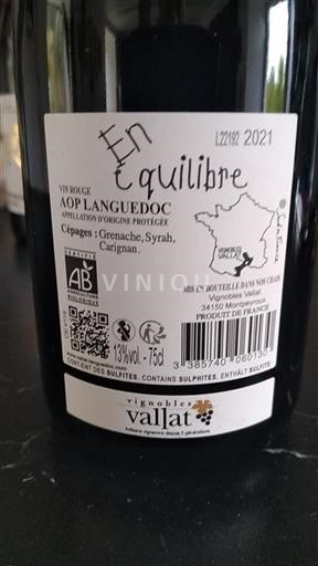 Linguadoca Vignobles Vallat En équilibre 2021