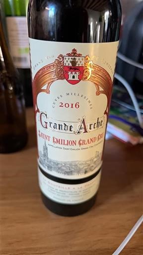 Bordeaux Saint-Émilion Grand Cru Grand Cru Grande Arche 2016