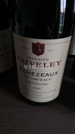 Burgundy Échézeaux Grand Cru Domaine Faiveley En Orveaux 2020