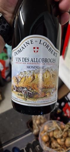 Alps and Rhodanian Region Wines of the Allobroges Domaine Lorbert Mondeuse Non-Vintage