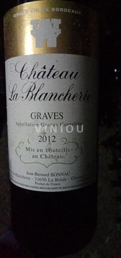 Bordeaux Graves Château La Blancherie 2012