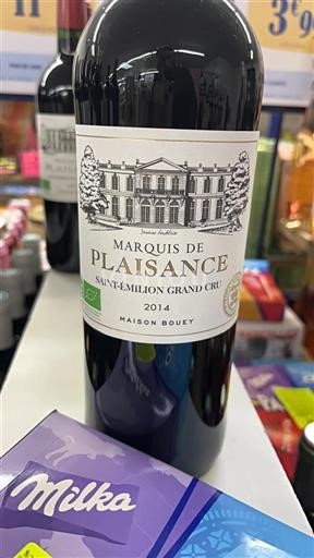 Bordeaux Saint-Émilion Grand Cru Marquis de Plaisance 2014