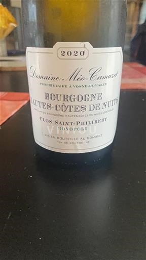 Bourgogne Domaine Méo-Camuzet Clos Saint-Philibert Monopole 2020