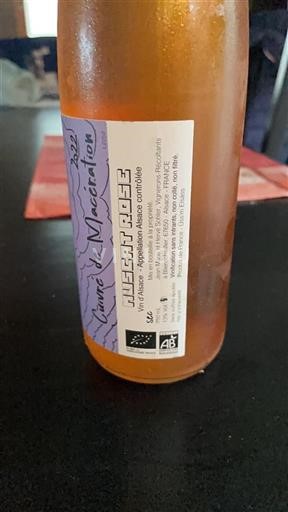 Alsazia Moscato Jean-Marc et Hervé Sohler de Macération 2022