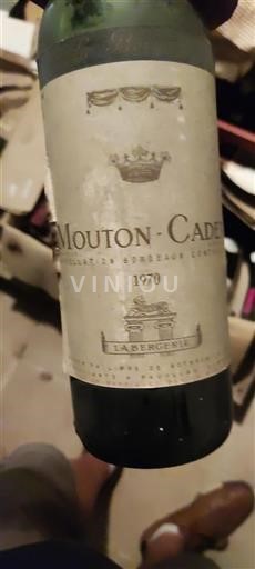 Bordeaux Mouton Cadet 1970