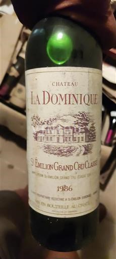 Bordeaux Saint-Émilion Grand Cru Grand Cru Château La Dominique 1986