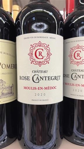 Bordeaux Moulis-en-Médoc Château Rose Cantegrit 2020