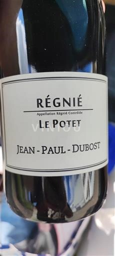 Beaujolais Régnié Jean-Paul Dubost Le Potet 2017