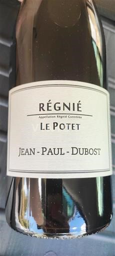Beaujolais Régnié Jean-Paul Dubost Le Potet 2018