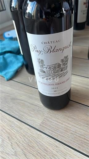 Bordeaux Saint-Émilion Grand Cru Puy-Blanquet 2016