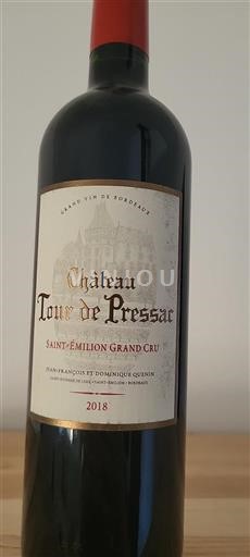 Bordeaux Saint-Émilion Grand Cru Grand Cru Château Tour de Pressac 2018