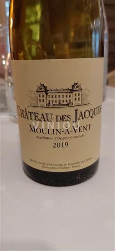 Beaujolais Moulin-à-vent Château Des Jacques 2019