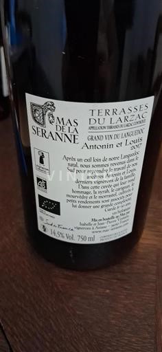 Languedoc Terrasses-du-larzac Mas de la Seranne Antonin et Louis 2017