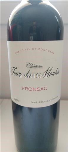Bordeaux Fronsac Chateau Tour du Moulin 2021