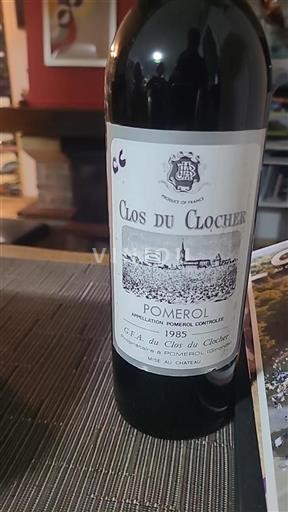 Bordeaux Pomerol Clos du Clocher 1985