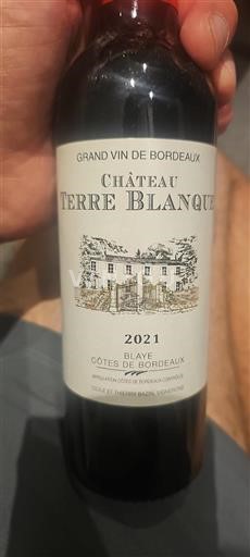 Bordeaux Blaye Château Terre Blanque 2021