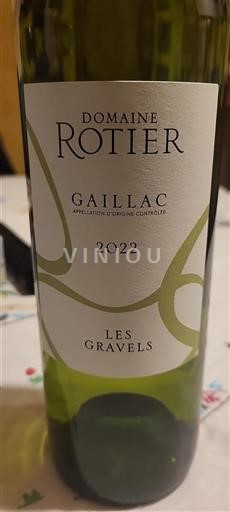 Sud-Ovest Gaillac Domaine Rotier Les Gravels 2022