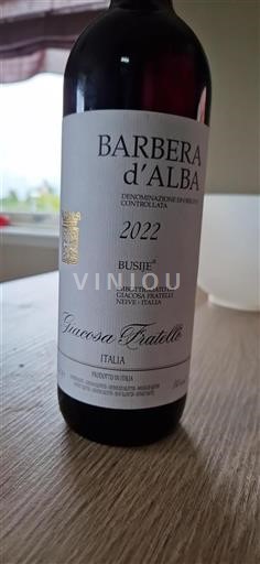 Piemonte Barbera d'Alba Giacosa Fratelli Busije 2022