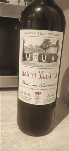 Bordeaux Bordeaux Supérieur Château Martinon 2019