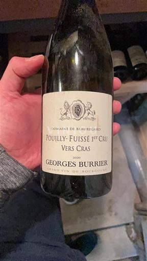 Bourgogne Pouilly-fuissé Premier Cru Domaine Beauregard Vers Cras 2020