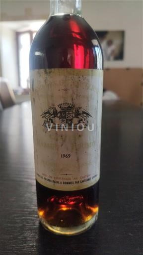 Bordeaux Sauternes Premier Cru Château Rabaud-Promis 1969