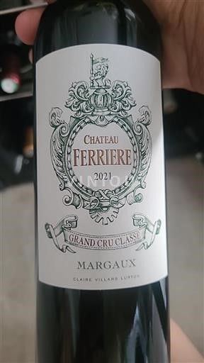 Bordeaux Margaux Grand Cru Château Ferrière 2021