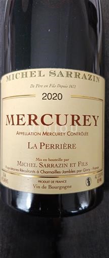 Bourgondië Mercurey Michel Sarrazin et Fils La Perrière 2020