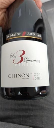 Valle del Loira Chinon Domaine Jourdan Les 3 Quartiers 2016