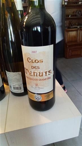 Burdeos Saint-Émilion Gran Cru Grand Cru Clos des Menuts 2007