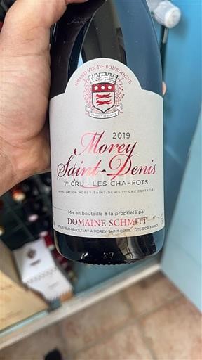 Bourgogne Morey-saint-denis Premier Cru Domaine Schmitt 1er Cru - Les Chaffots 2019