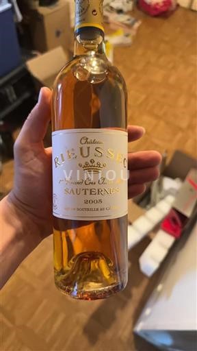 Bordeaux Sauternes Grand Cru Rieussec 2005