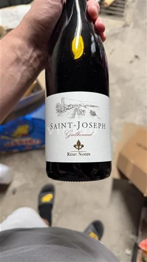 Vin Rouge sec Guillerand Rémy Nodin 2023 France Vallée du Rhône Saint-Joseph AOC