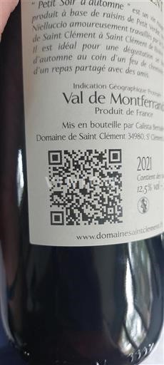 Linguadoca e Rossiglione Val di Montferrand Domaine Saint Clément 2021
