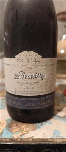 Beaujolais Brouilly Maison Colin Seguin 2012