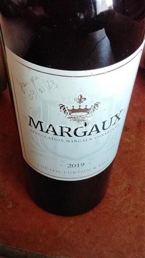 Bordeaux Margaux Grand Cru Lucien Lurton & Fils 2019