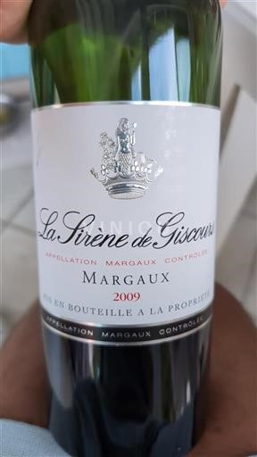 Bordeaux Margaux La Sirène de Giscours 2009